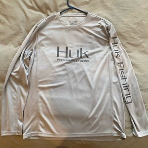 Lot of (2) Huk Long Sleeve Fishing Shirts Large